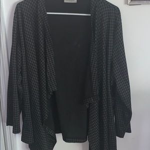 Black pattern cotton jacket